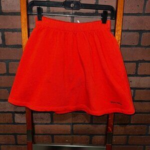Red Mini Skater Skirt for Night Out